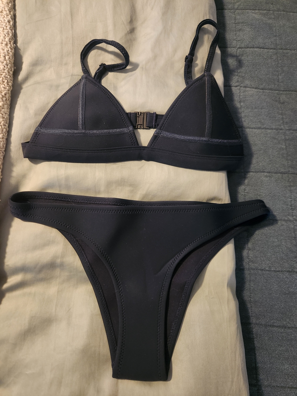 triangl swimwear Black Triangle Bikini Set